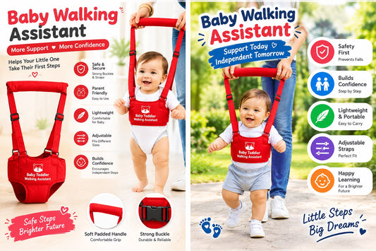 Reone™ Baby Walking Assistant Belt - Adjustable Toddler Harness for Safe First Steps